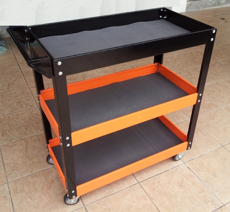 Mighty 3 Tray Tool Cart with castor - Click Image to Close